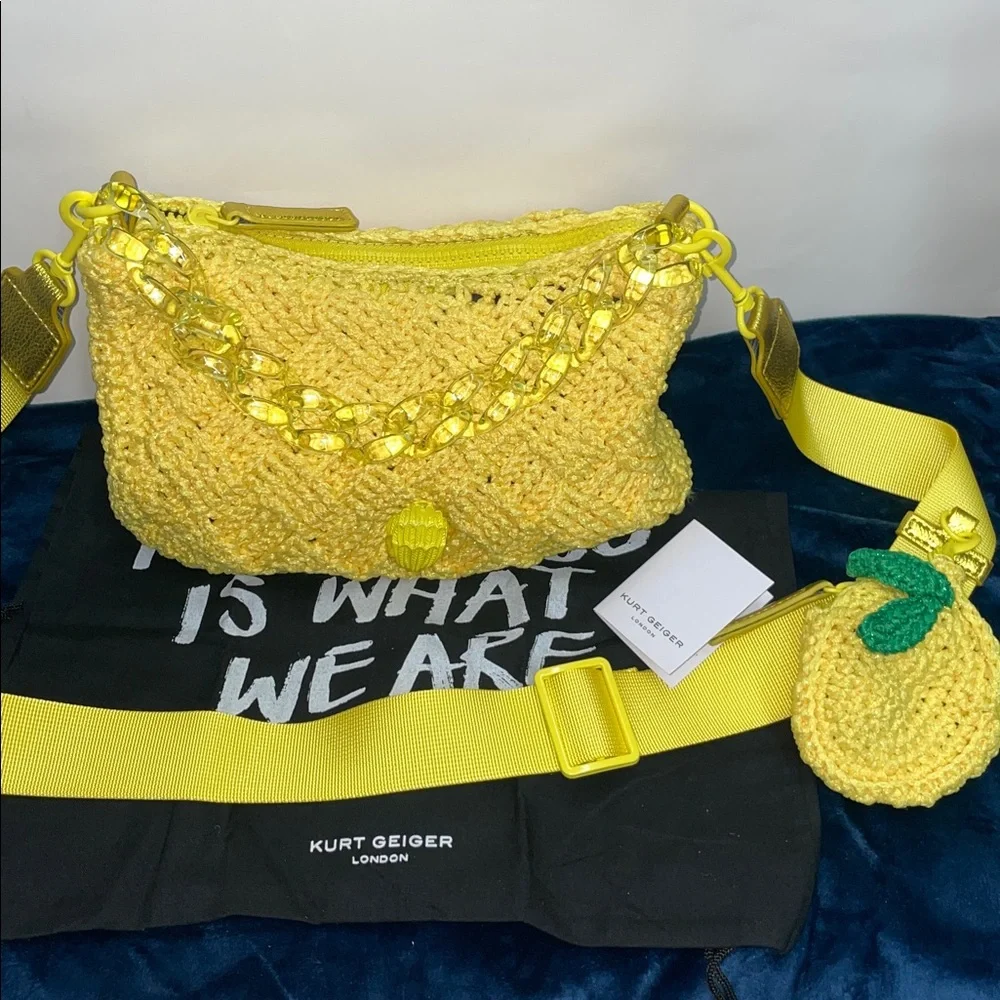 NWT Kurt Geiger Crochet Crossbody - Picture 1 of 15